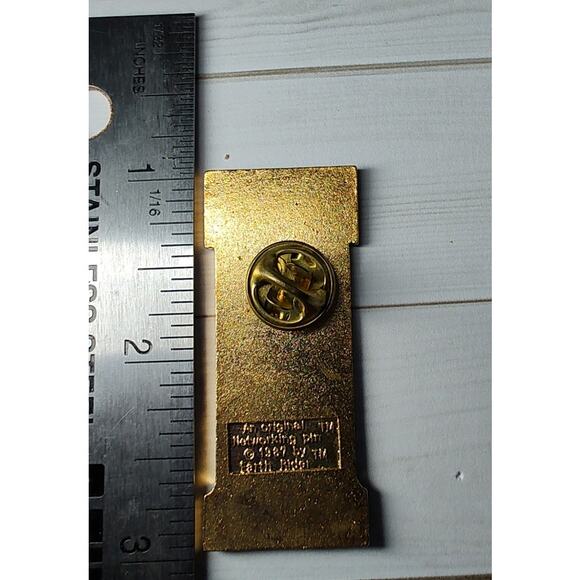 Art Deco Flowers Floral Heart This Really Is All There Is Earth Rider Pin - Picture 3 of 4